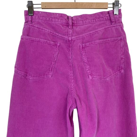 BDG Urban Outfitters Sz 28 High & Wide Corduroy Pants in Pink ‘Berry’ Retro Y2K - Picture 6 of 16